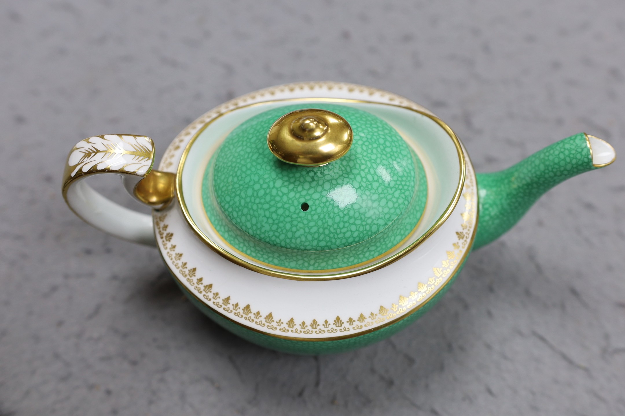 A Goode & Co shagreen pattern tea service